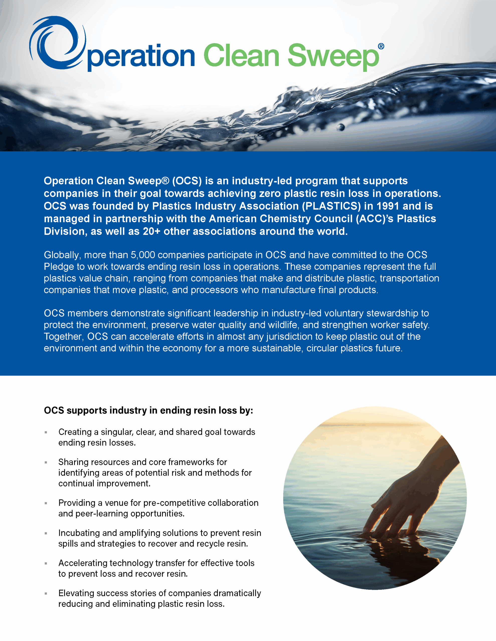 OCS International One Pager flyer