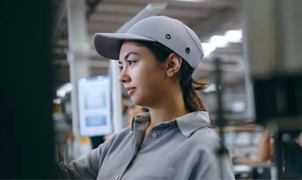 warehouse employee working on improving logistics